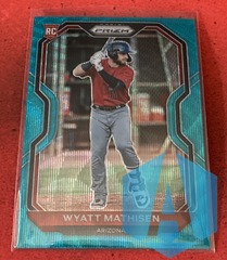2021 Panini Prizm Teal Wave #84 Wyatt Mathisen RC Arizona Diamondbacks